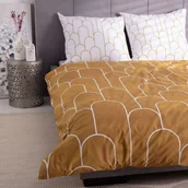 Pościel - Dekoria pl pl Komplet pościeli Yellow Rim 160x200cm 160 x 200 cm 749-448 - miniaturka - grafika 1