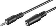 Kable komputerowe i do monitorów - Microconnect Audio 3.5mm 3m M-F Stereo kabel audio Czarny - miniaturka - grafika 1
