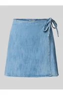 Spódnice - Wąska spódnica kopertowa z bawełnianego denimu model NOELLE - Only - miniaturka - grafika 1