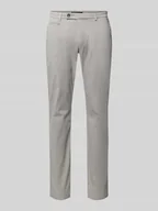 Spodnie męskie - Drobno fakturowane Chinosy z kieszeń z tyłu - miniaturka - grafika 1