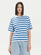 Koszulki i topy damskie - United Colors Of Benetton T-Shirt 34KUD107E Niebieski Comfort Fit - miniaturka - grafika 1