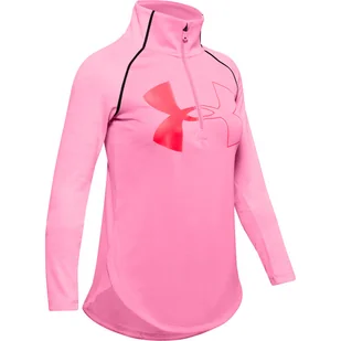 Koszulka dziewczęca Under Armour  Tech Graphic Big Logo 1/2 Zip S - Koszulki dla dziewczynek - miniaturka - grafika 1