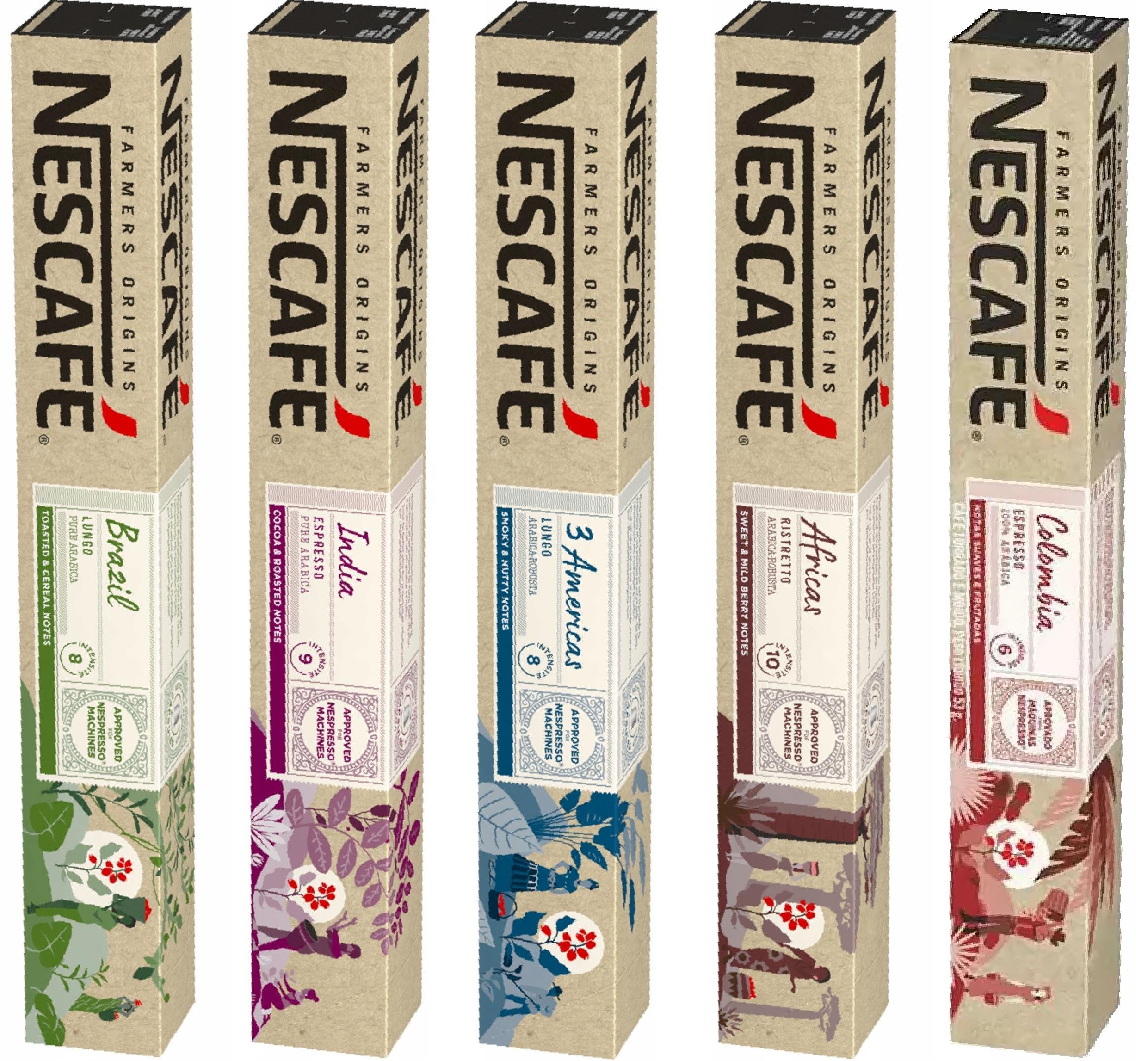 Kapsułki Nespresso Nescafe Farmers mix 5x10 sztuk