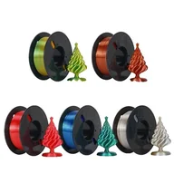 Filamenty i akcesoria do drukarek 3D - filament do drukarek 3D, Tricolour Silk PLA, bez pęcherzyków powietrza, 5PC MIXa dwukolorowy - miniaturka - grafika 1