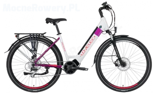 Lovelec Rower elektryczny Triago 2022 biały/fioletowy 28 cali - Rowery elektryczne - miniaturka - grafika 1