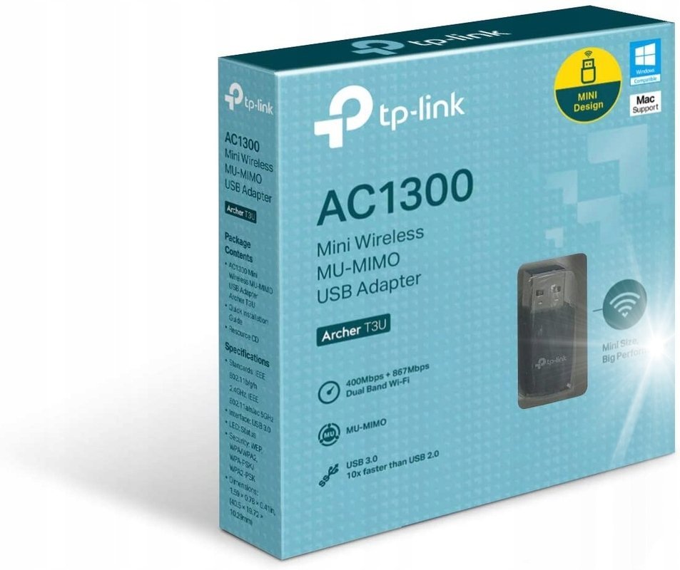 ADAPTER WLAN USB TP-LINK ARCHER T3U AC1300