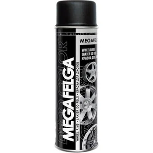 Lakier do felg Megafelga czarny satyna 0,5 l DECO COLOR - Farby i lakiery w sprayu - miniaturka - grafika 1