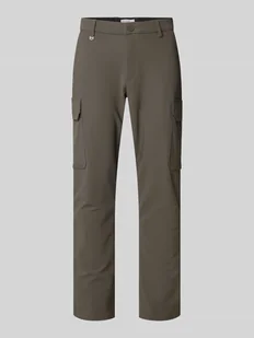 Spodnie o kroju skinny fit z aplikacją model ‘BJORN’ - Spodnie męskie - miniaturka - grafika 1