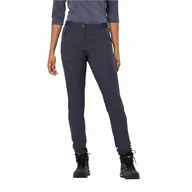 Spodnie sportowe damskie - Damskie spodnie softshellowe Jack Wolfskin GEIGELSTEIN SLIM PANTS W graphite - 38 - miniaturka - grafika 1