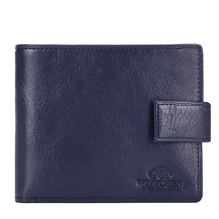 Męski portfel ze skóry duży granatowy - Portfele Męski portfel ze skóry duży granatowy - Portfele - miniaturka - grafika 1