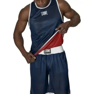 Leone1947 Koszulka Bokserskie Dwustronna Double Face Red/Blue - Koszulki sportowe męskie - miniaturka - grafika 1