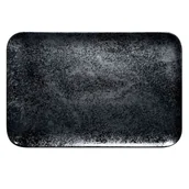 Talerze - PORCELANA RAK KARBON Talerz prostokątny 38 x 21 cm czarny - miniaturka - grafika 1