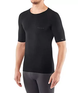 Koszulki męskie - Falke męski T-shirt Running Impulse Shortsleeved Shirt z włókien funkcyjnych, 1 opakowanie, czarny (Black 3000), rozmiar: M 39564 - grafika 1