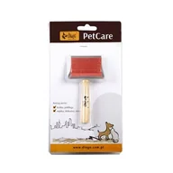 Szczotki i furminatory - Szczotka w metalowej oprawie jednostronna igły metalowe Dingo - miniaturka - grafika 1