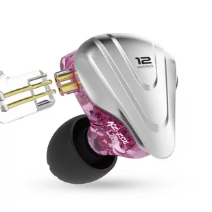 KZ ZSX Terminator Metal 5BA 1DD HIFI with Mic- Purple - Słuchawki - miniaturka - grafika 3