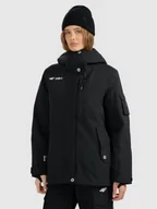 Kurtki damskie - 4F Kurtka snowboardowa membrana 15000 damska - czarna XL - miniaturka - grafika 1