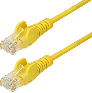 StarTech N6PAT150CMYLS kabel sieciowy Żółty 1,5 m Cat6 U/UTP UTP - Kable miedziane - miniaturka - grafika 1