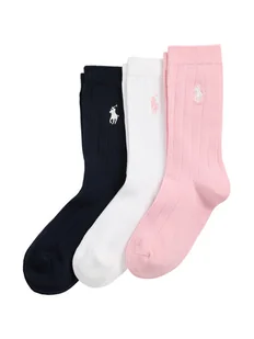 Polo Ralph Lauren Zestaw 3 par wysokich skarpet dziecięcych 448979308001 Kolorowy - Skarpetki dla dzieci - miniaturka - grafika 1