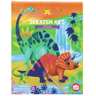 Zestaw artystyczny do wydrapywania - Dinozaury, Tiger Tribe - Zabawki kreatywne - miniaturka - grafika 1