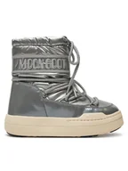 Buty dla dziewczynek - Moon Boot Śniegowce Junior Park Boot 80D3440020 Srebrny - miniaturka - grafika 1