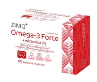 Witaminy i minerały - ZINIQ Omega 3 Forte + Witamina D3, 60 kapsułek - miniaturka - grafika 1