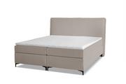 Łóżka - Łóżko tapicerowane kontynentalne Teddy 120x200 Beżowe - miniaturka - grafika 1