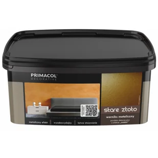Werniks metaliczny stare złoto 1 l Primacol Decorative - Tynki - miniaturka - grafika 1