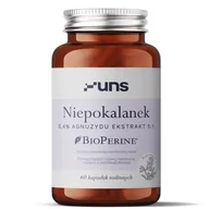 Witaminy i minerały dla sportowców - UNS Niepokalanek 0,4% Agnuzydu Ekstrakt 5:1 60vegcaps - miniaturka - grafika 1