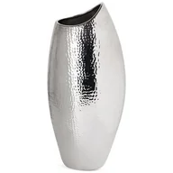 Wazony i flakony - Wazon Z Dolomitu Erna Glamour 20X13X46 Srebrny - miniaturka - grafika 1