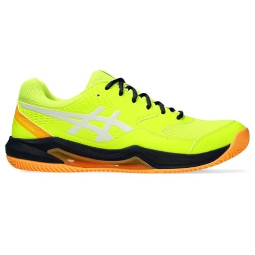 Asics Męskie trampki Gel-Dedicate 8 Padel, 45 EU, Bezpieczeństwo żółty biały, 45 EU