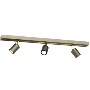 Efektowna, złota listwa sufitowa z reflektorami LX 1671 z serii RODEZ - Lampy sufitowe - miniaturka - grafika 1