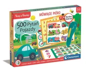 Zabawki interaktywne dla dzieci - Uczę się bawiąc. Mówiące pióro 500 pytań Pojazdy - Clementoni - miniaturka - grafika 1