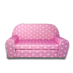 SOFKA KANAPA DZIECIĘCA ROZKŁADANA ŁÓŻKO PIANKOWA SKŁADANA PREZENT - Zestawy mebli dla dzieci - miniaturka - grafika 1