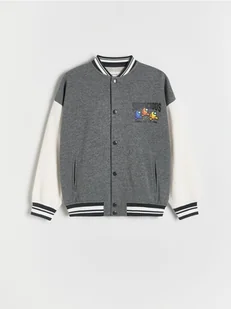 Reserved - Bluza bomber Among Us - jasnoszary - Bluzy dla chłopców - miniaturka - grafika 1