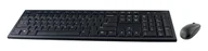 Myszki - Deltaco TB-114-US klawiatura Dołączona myszka Dom RF Wireless QWERTY US English Czarny TB-114-US - miniaturka - grafika 1