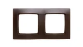 Klawisze i ramki - Ospel Karo czekoladowy ramka R-2S/40 R-2S/40 - miniaturka - grafika 1