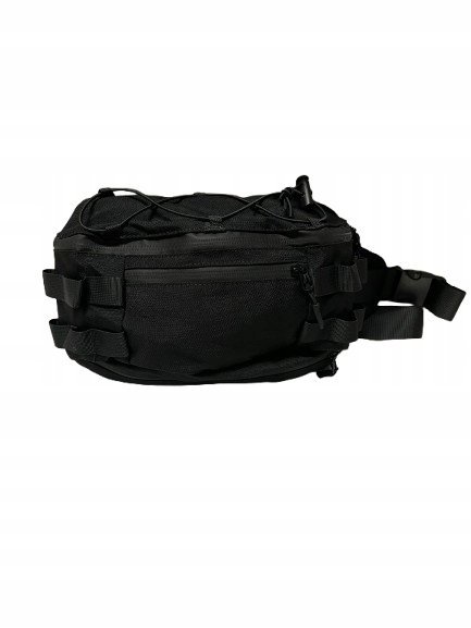 Saszetka Biodrowa Taktyczna Militarna Molle Kieszenie Regulowana Czarna