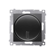 Wyłączniki światła i elektryczne - Ściemniacz Kontakt-Simon 54 DS13T.01/49 naciskowy i zdalnie sterowany moduł 20–500W czarny - miniaturka - grafika 1