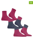 Skarpetki damskie - ESPRIT Skarpety (3 pary) w kolorze granatowo-różowym - miniaturka - grafika 1