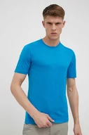 Bielizna sportowa męska - Icebreaker t-shirt funkcyjny 200 Oasis kolor niebieski - miniaturka - grafika 1