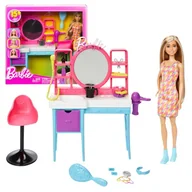 Lalki dla dziewczynek - Barbie Totally Hair Zestaw Z Lalką Salon Fryzjerski + Akcesoria - miniaturka - grafika 1