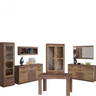 Zestaw Mebli do Jadalni 10 Maximus MebloCross Sonoma Jasna / Biały Połysk - Meble kuchenne - miniaturka - grafika 1