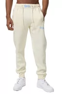 Spodnie sportowe męskie - Lonsdale spodnie dresowe męskie kilmorack, beżowy/niebieski, XL, 117385 - miniaturka - grafika 1