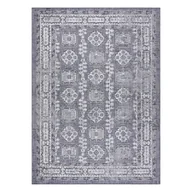 Dywany - Dywan SZNURKOWY SIZAL SION Ramka, ornament, przecierany 2832 płaskie tkanie niebieski / róż / ecru wielokolorowy 140x190 cm - miniaturka - grafika 1