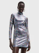 Sukienki - Desigual Sukienka koktajlowa Luna 22WWVK62 Kolorowy Slim Fit - miniaturka - grafika 1