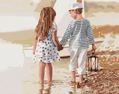 Malowanie po numerach - Malowanie po numerach - Przyjaźń 40x50cm - miniaturka - grafika 1