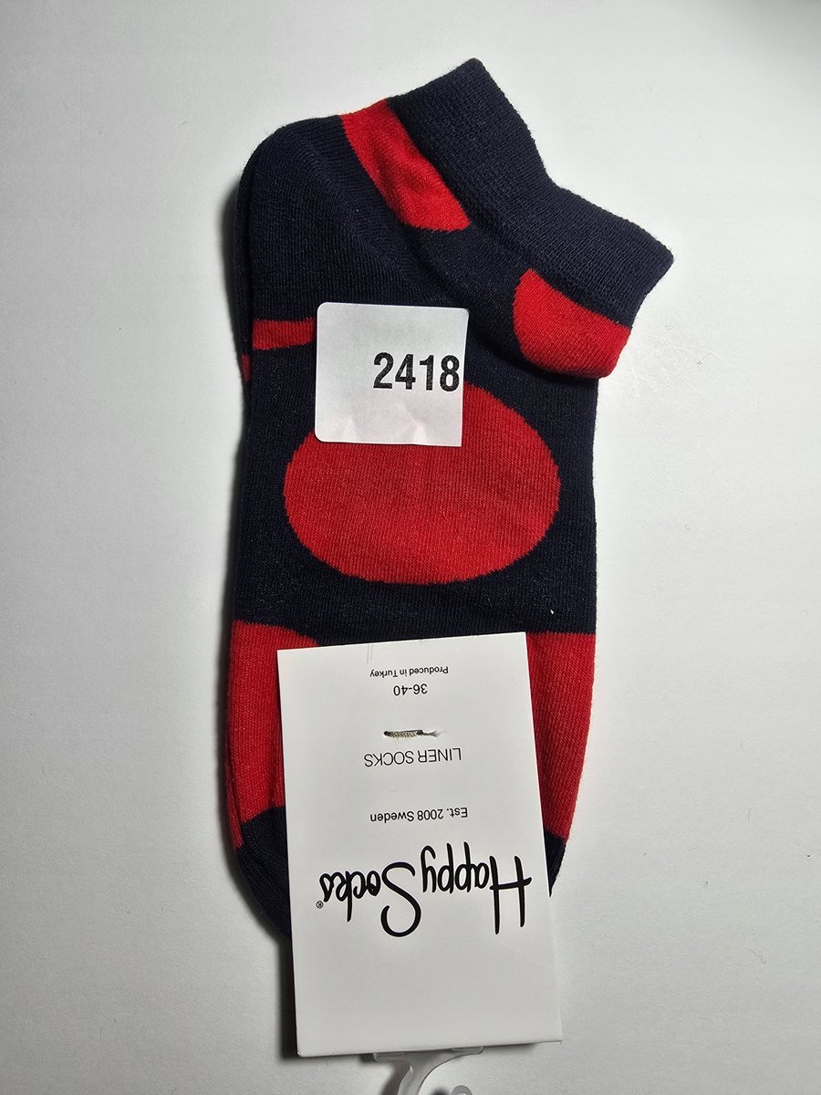 Kolorowe skarpety Happy Socks stopki unisex rozmiar 36-40 (2418)