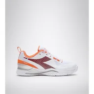 Tenis ziemny - Buty do tenisa damskie Diadora BLUSHIELD TORNEO AG white/red - miniaturka - grafika 1