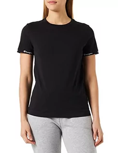 Koszulki i topy damskie - Champion Damska koszulka Legacy American Classics klejone logo rękaw S/S, czarna, L - grafika 1