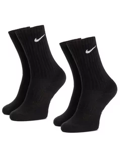 Skarpetki męskie - Nike Zestaw 2 par wysokich skarpet unisex SX6842 010 Czarny - grafika 1